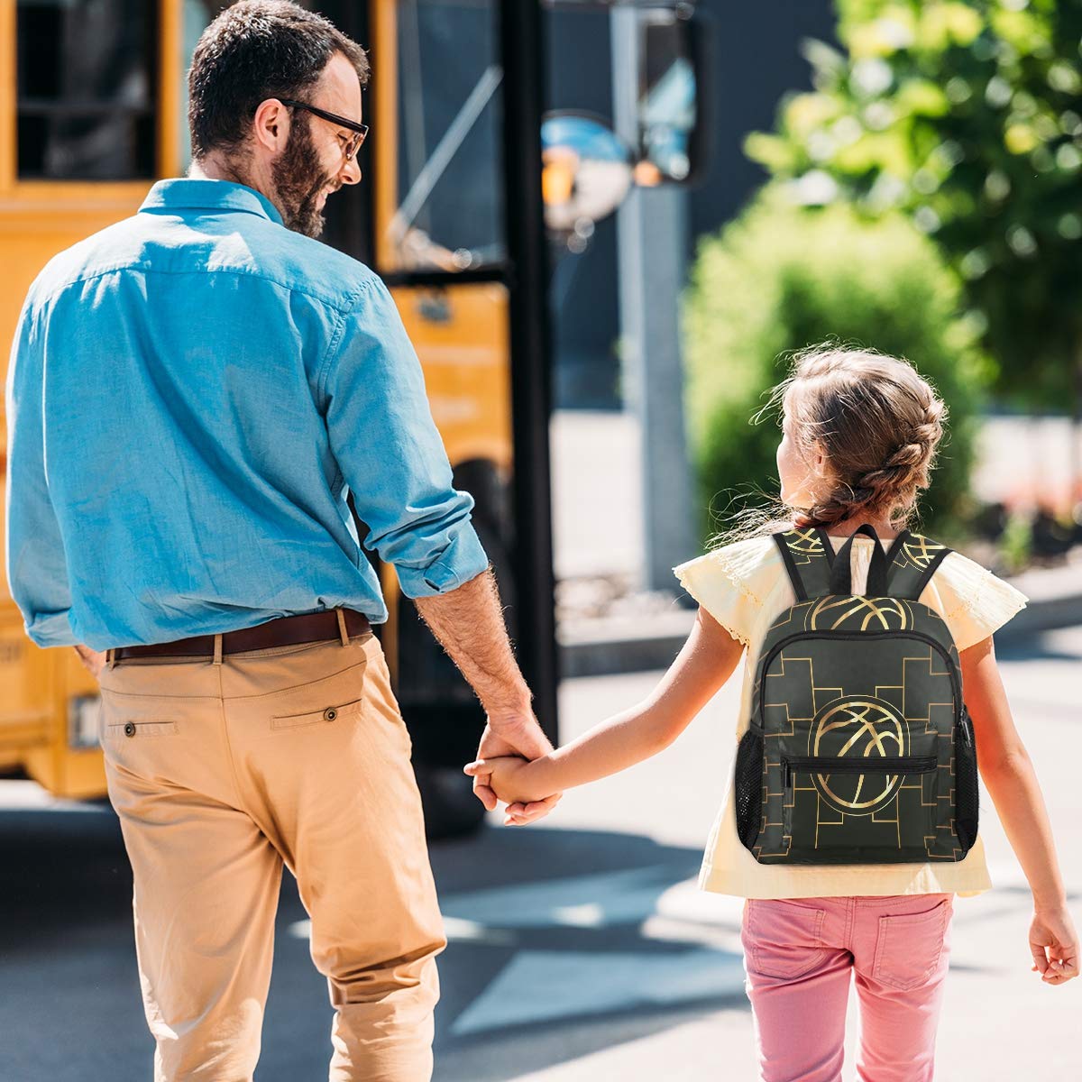 Kids Backpack with Adjustable Chest Strap - Lightweight School Bookbag for Kindergarten & Elementary Students | Perfect for Basketball Tournaments, School & Travel