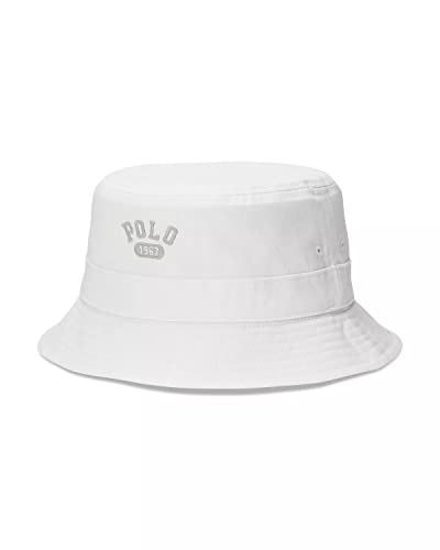 POLO RALPH LAUREN Men's Reversible Fleece & Twill Bucket Hat - Winter Warm Beanie for Outdoor Hiking, Camping & Casual Wear