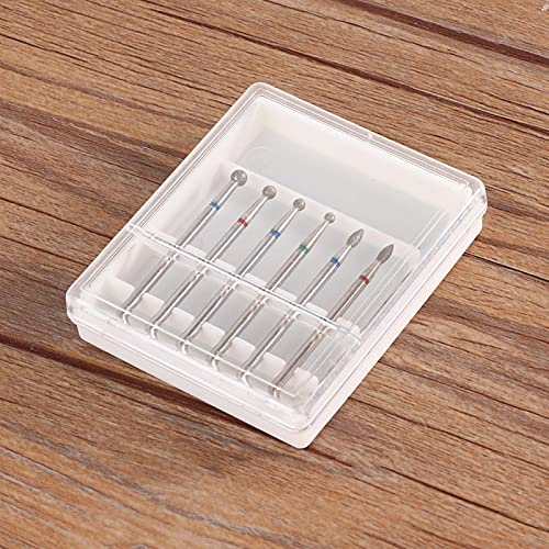Professional Manicure Drill Bits Set for Nails - 4 Different Grits for Filing, Buffing, Shaping & Polishing - Perfect for Home & Salon Nail Care & DIY Beauty Treatments