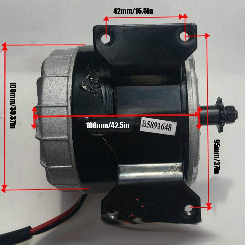 24V 350W High Speed Brushless DC Motor - MY1016 2750RPM Permanent Magnet Motor for E-Scooters & Electric Bikes | Perfect for DIY Electric Vehicle Upgrades & Mobility Scooter Conversions
