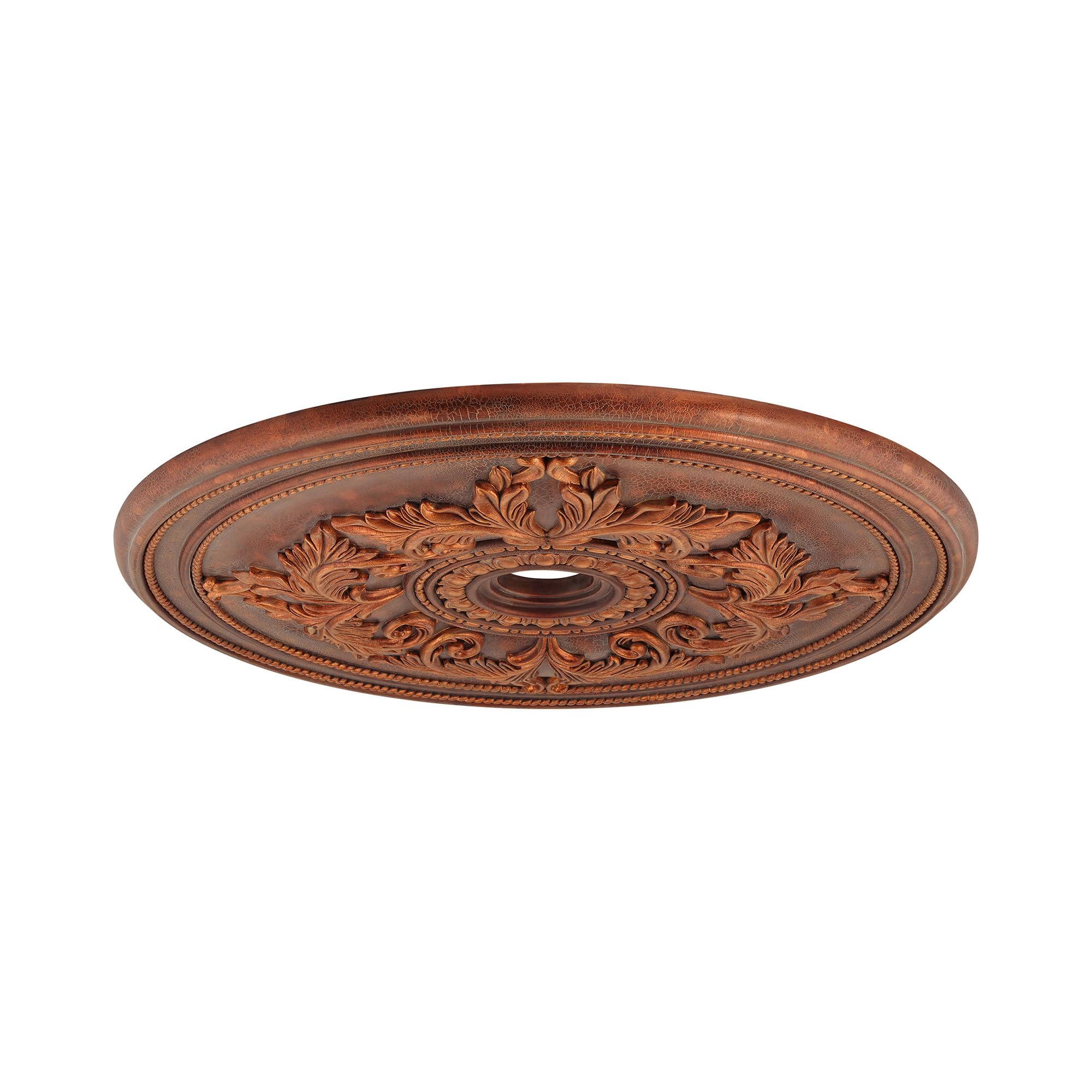 Livex Lighting 8211-03 White Ceiling Medallion - Elegant Decorative Crown Molding for Dining Room, Bedroom & Living Room Ceiling Decor