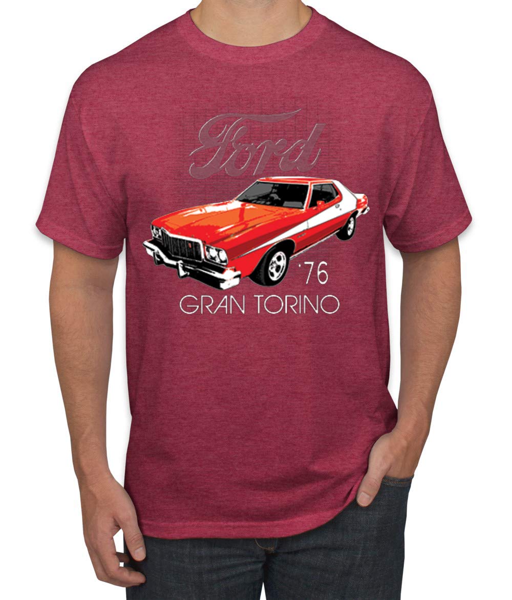 Vintage Ford '76 Gran Torino Classic Car Graphic T-Shirt for Men | Retro Muscle Car Tee | Casual Wear & Car Enthusiast Gift