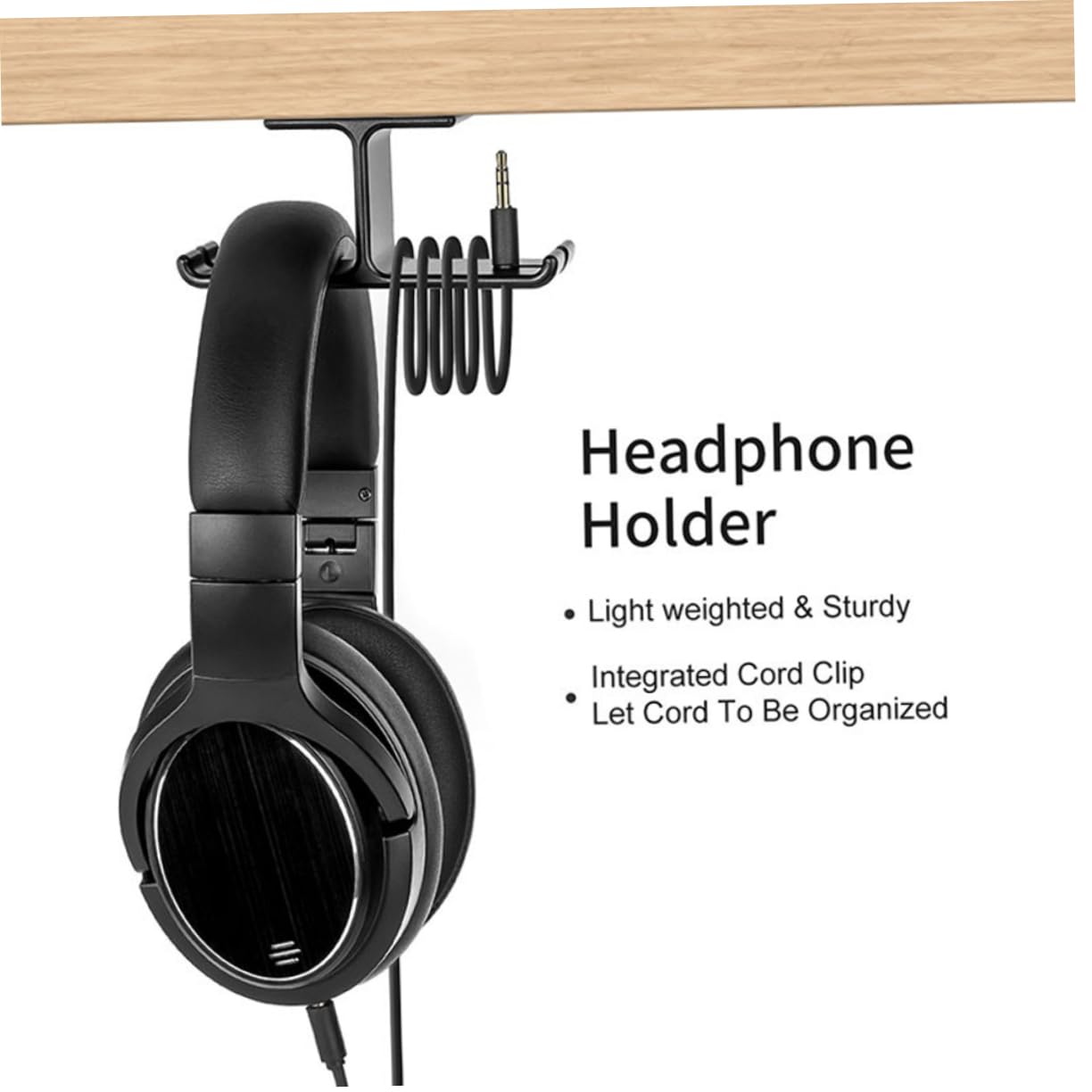 Alipis Premium Headphone Stand Holder - Adjustable Headset Stand with Non-Slip Base, Desk Organizer for Gaming Headsets, Office Headphones & Music Studio Accessories - Perfect for Work, Gaming & Home Office Setup