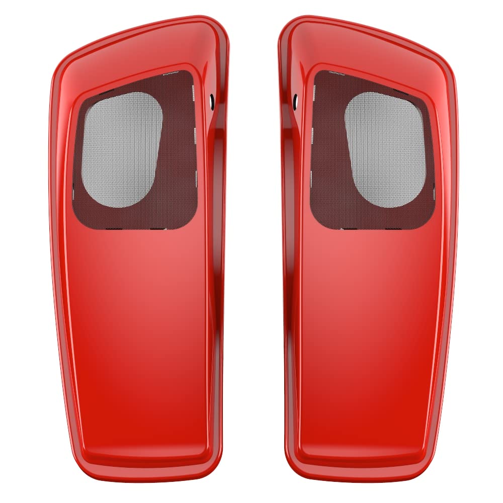Premium Color-Matched 6x9 Saddlebag Speaker Lids for 2014+ Harley Davidson Touring Bikes - Perfect for Road Trips & Custom Audio Upgrades