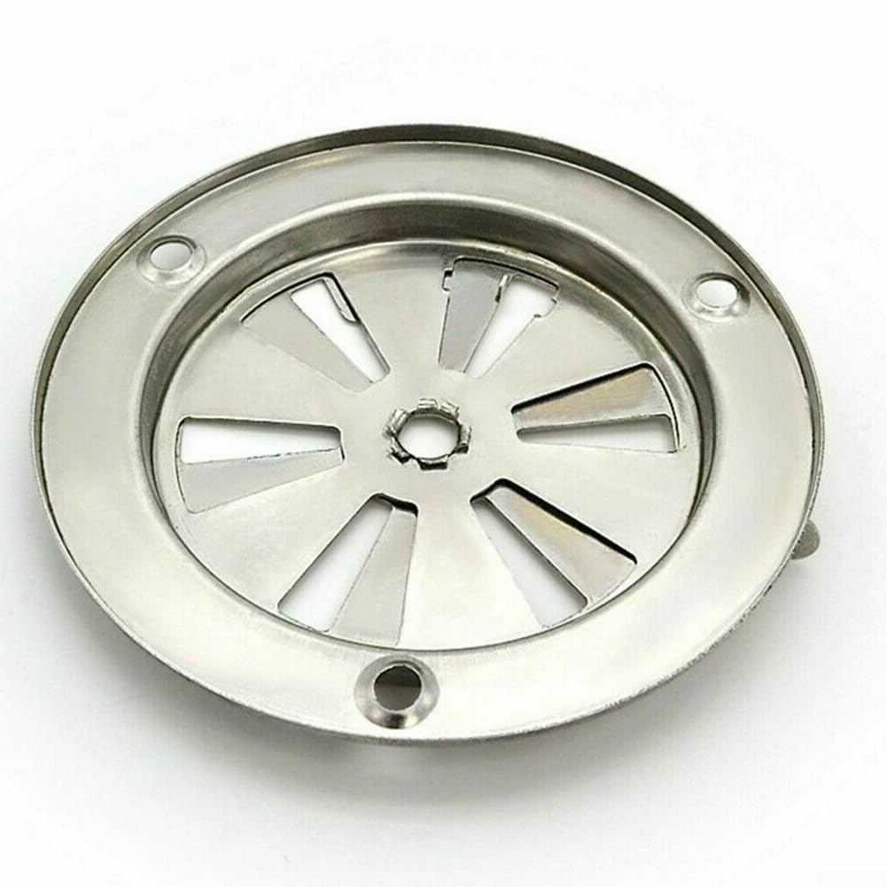 FACULX Stainless Steel BBQ Grill Exhaust Vent Damper - 9.5x9.5x3cm Replacement Air Vent for Outdoor Stoves & Grills - Perfect for Backyard BBQs, Camping & Patio Cooking