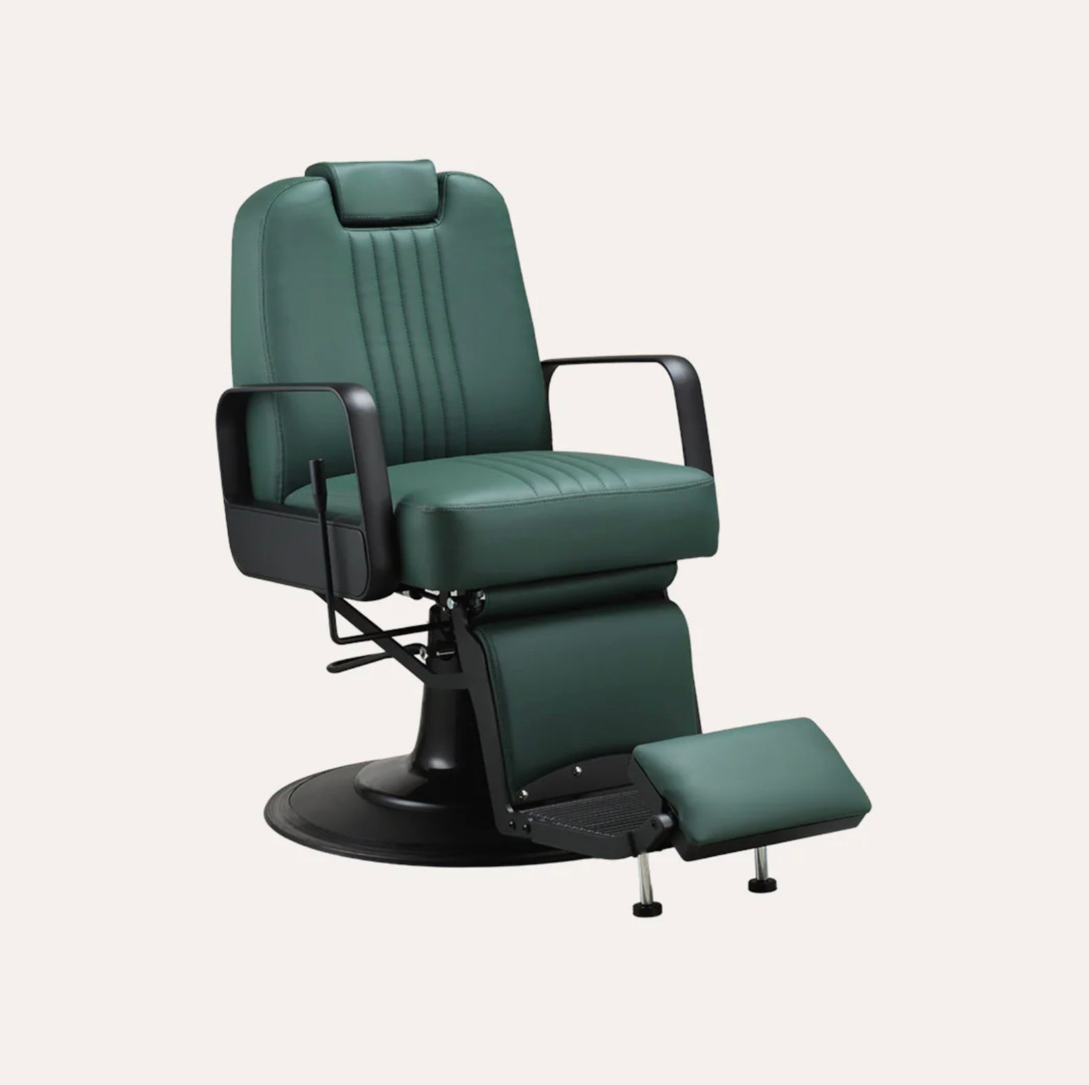Premium Titan Barber Chair - Professional Salon & Home Haircut Styling Chair with Adjustable Height & Reclining Back for Barbershops, Salons & Home Use