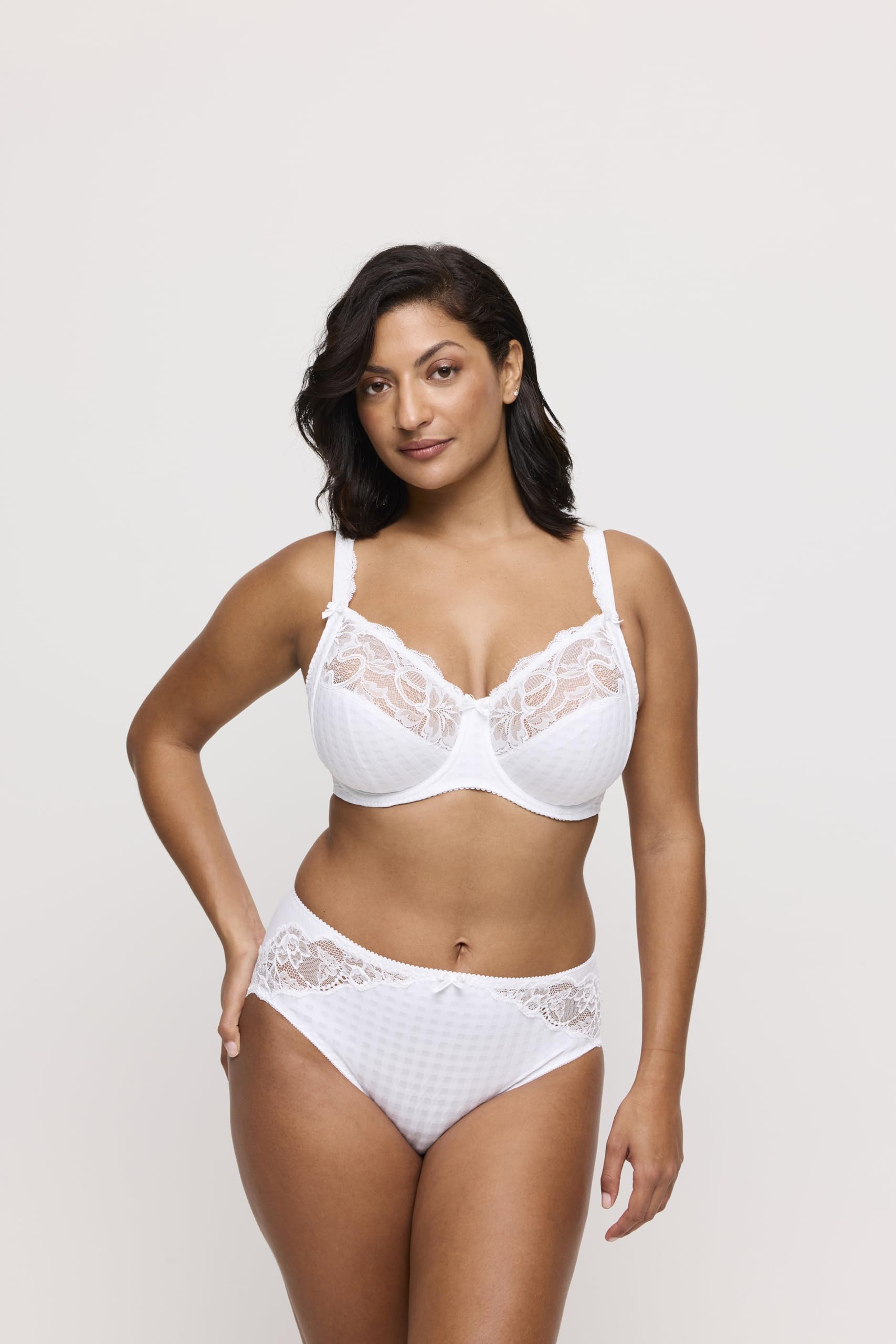 PrimaDonna Madison Full Coverage Side Support Bra 38G White - Plus Size Comfort for All-Day Wear, Work & Special Occasions