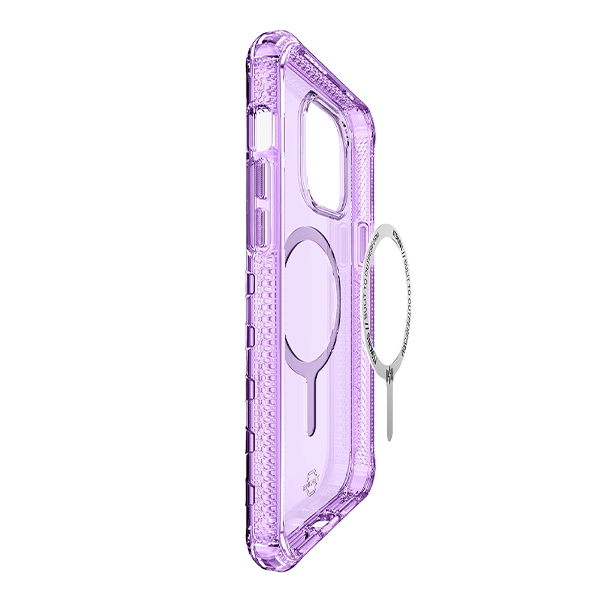 ITSKINS SUPREME MAGCLEAR Case for iPhone 14 Pro - Purple | Premium Magnetic Protective Cover | Perfect for Work, Travel & Everyday Use
