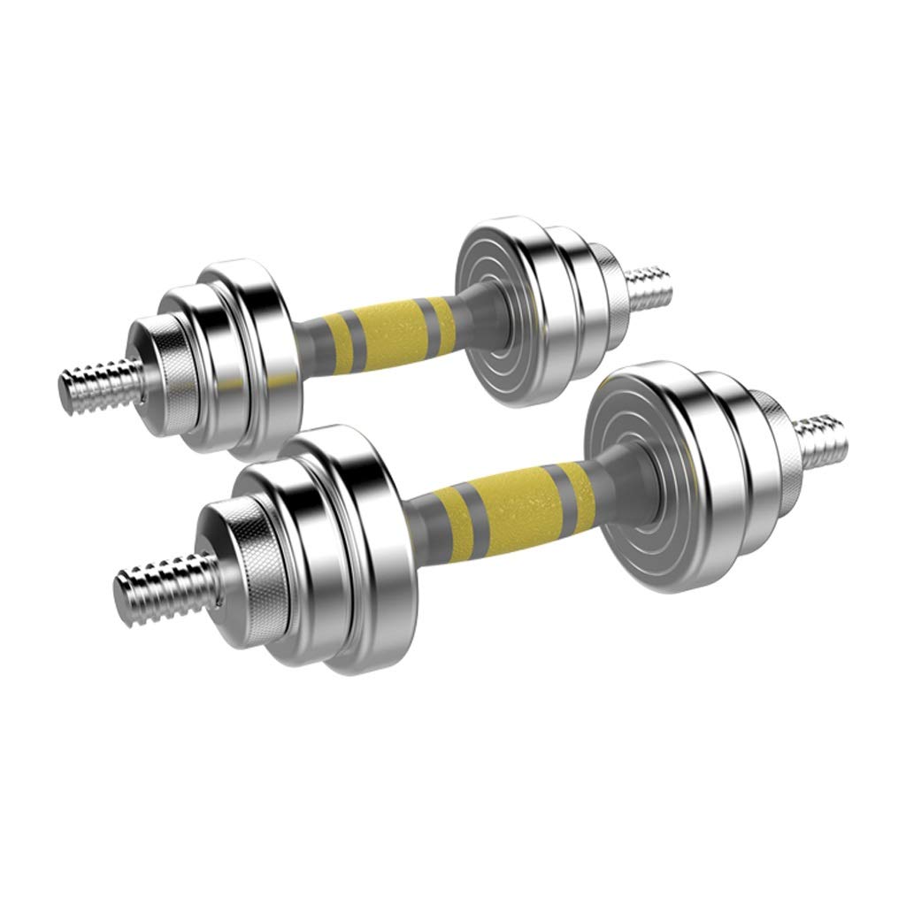 Xilinshop Professional Adjustable Dumbbell Set - 15kg Pair (7.5kg Each) Pure Steel Weights for Men & Women - Perfect for Home Gym, Strength Training & Arm Muscle Workouts