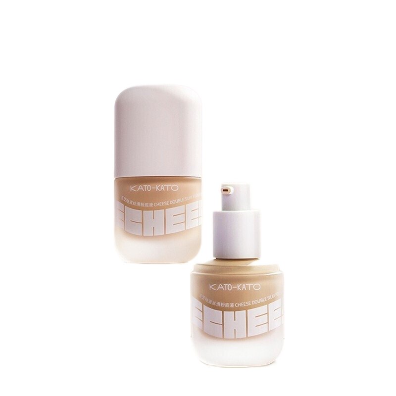 KATO Cheese Double Silky Foundation - Long Lasting Matte Finish Liquid Makeup for Oily Skin | Perfect for Daily Wear & Special Occasions