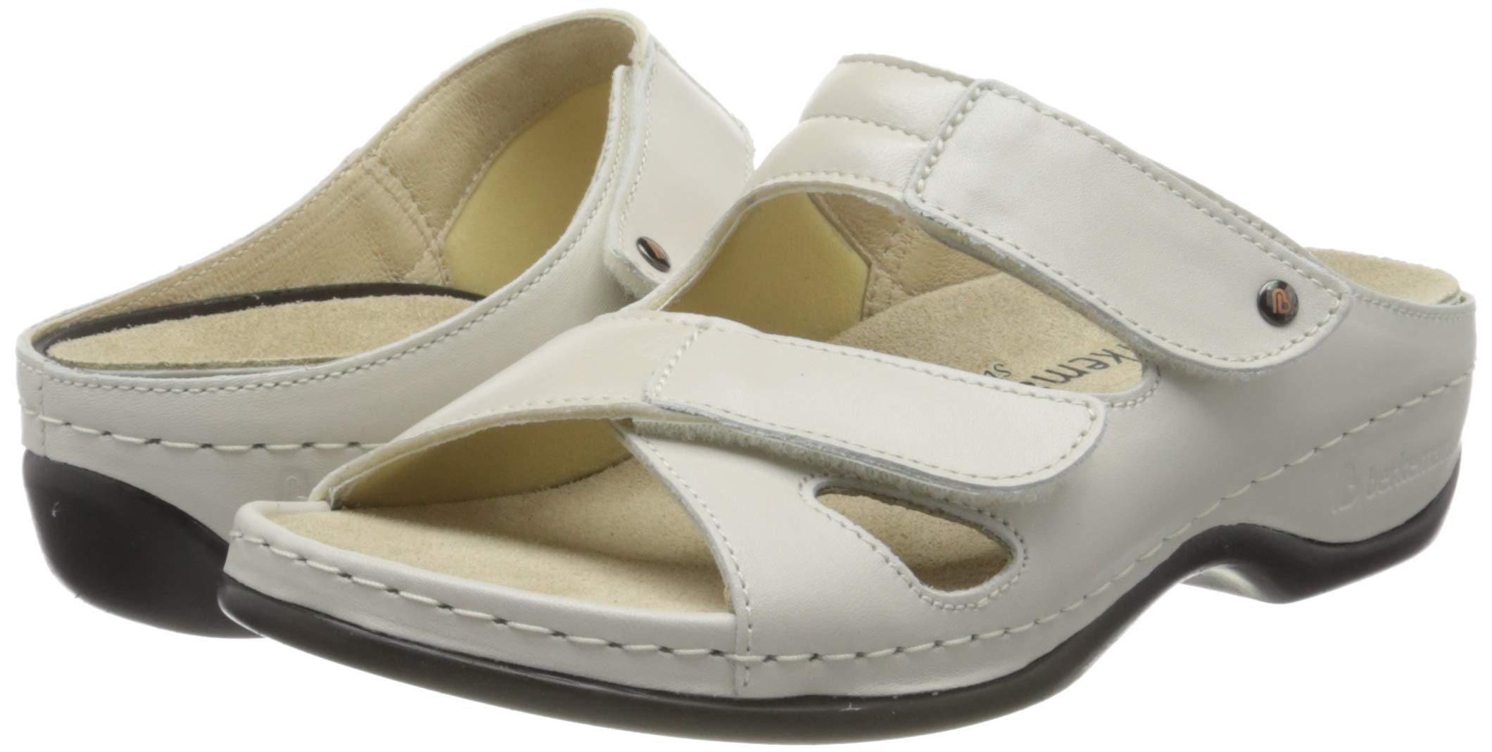 Berkemann Women's Comfortable Slip-On Mules - Soft Leather Casual Shoes for Walking, Home & Office Wear - Perfect House Slippers & Summer Sandals