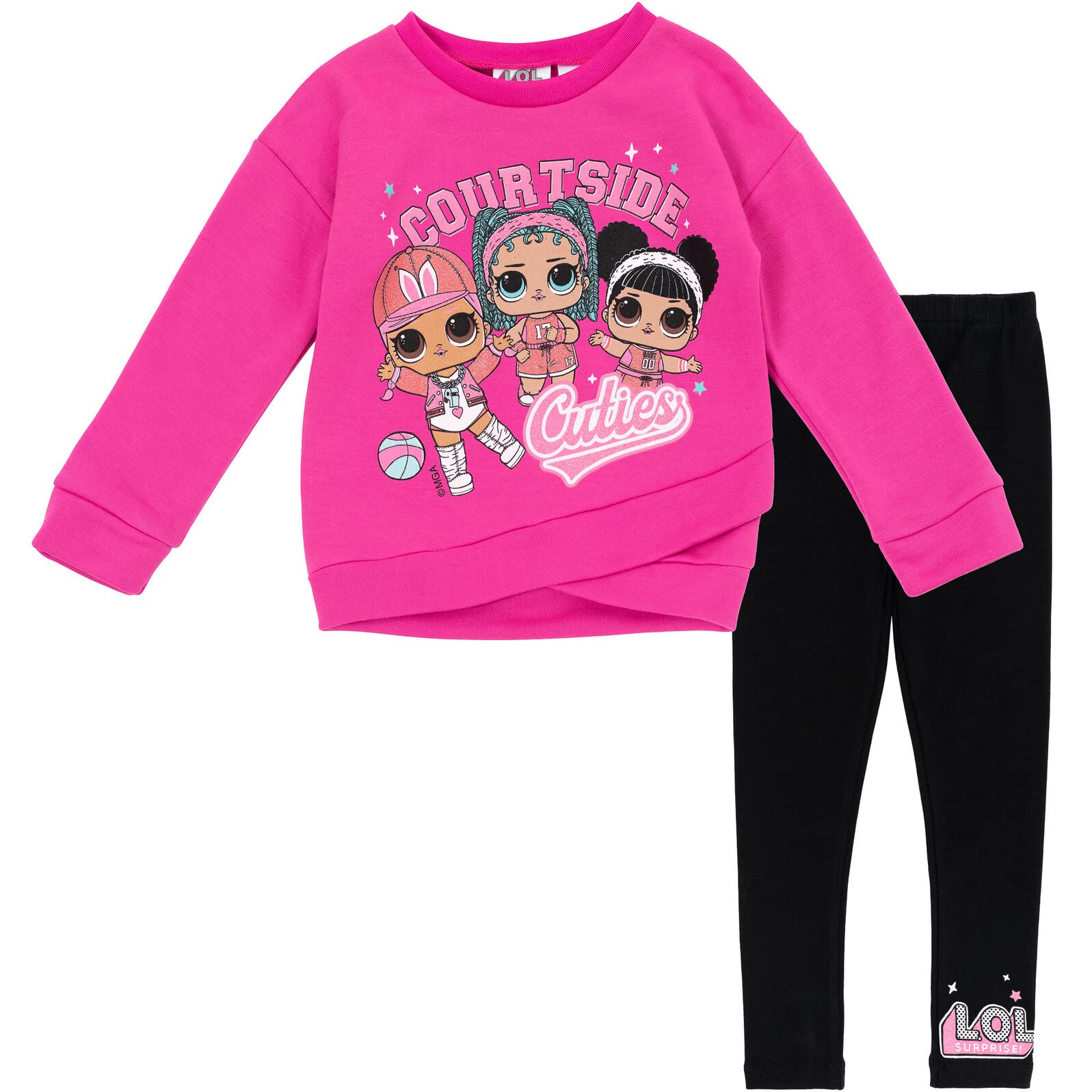 L.O.L. Surprise! Girls Fleece Sweatshirt & Leggings Outfit Set - Cute Winter Clothes for Kids (Sizes 4-20) - Perfect for School, Playdates & Holiday Gifts
