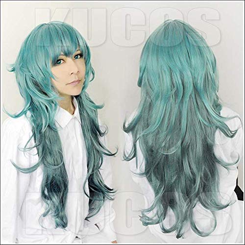 Junww Anime Tokyo Ghoul Sen Takatsuki Eto Cosplay Wig - 80cm Long Green Synthetic Heat Resistant Hair with Wig Cap | Perfect for Halloween, Cosplay Events & Anime Conventions