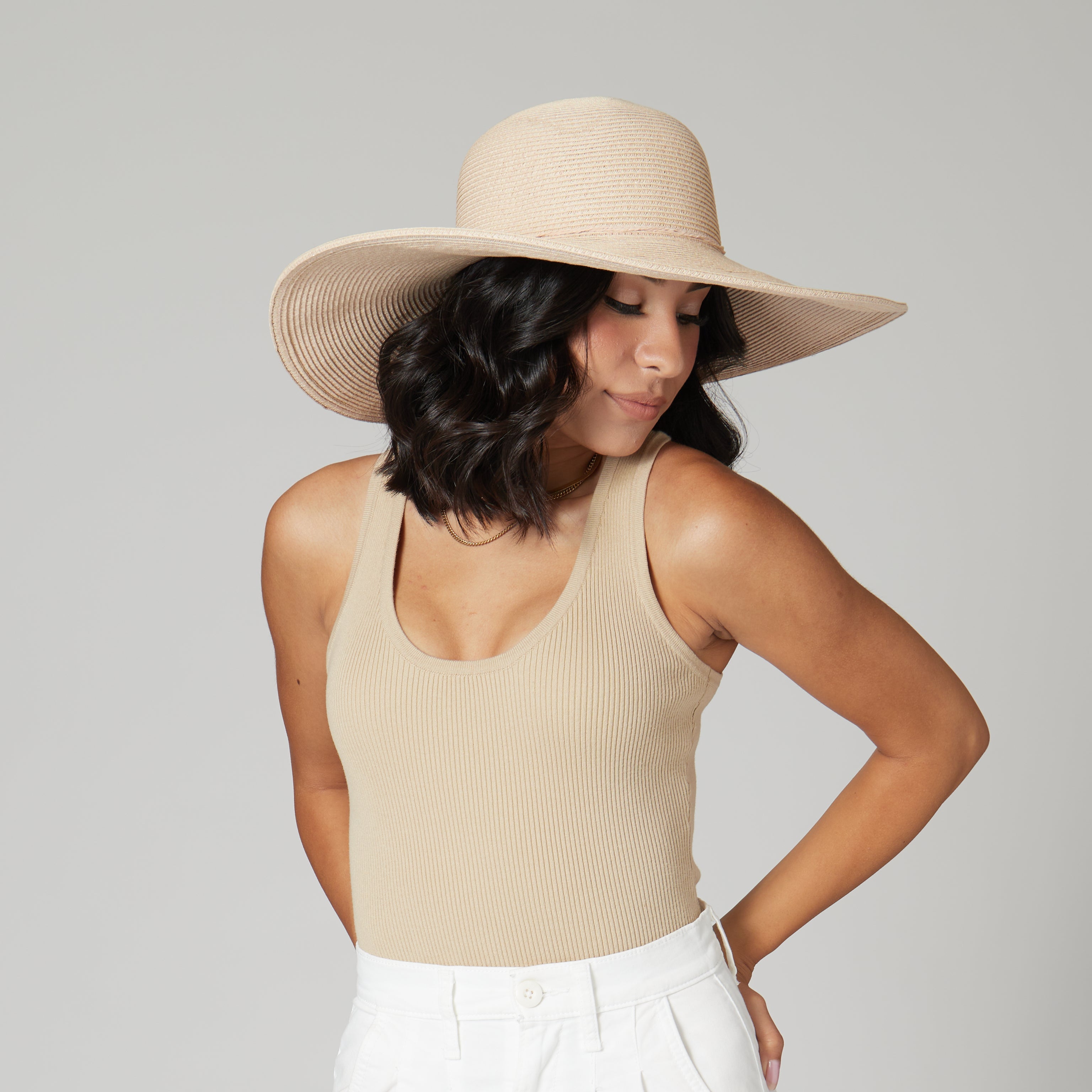 Women's Water Repellent Floppy Sun Hat with Adjustable Tie - Perfect for Beach, Gardening & Outdoor Activities