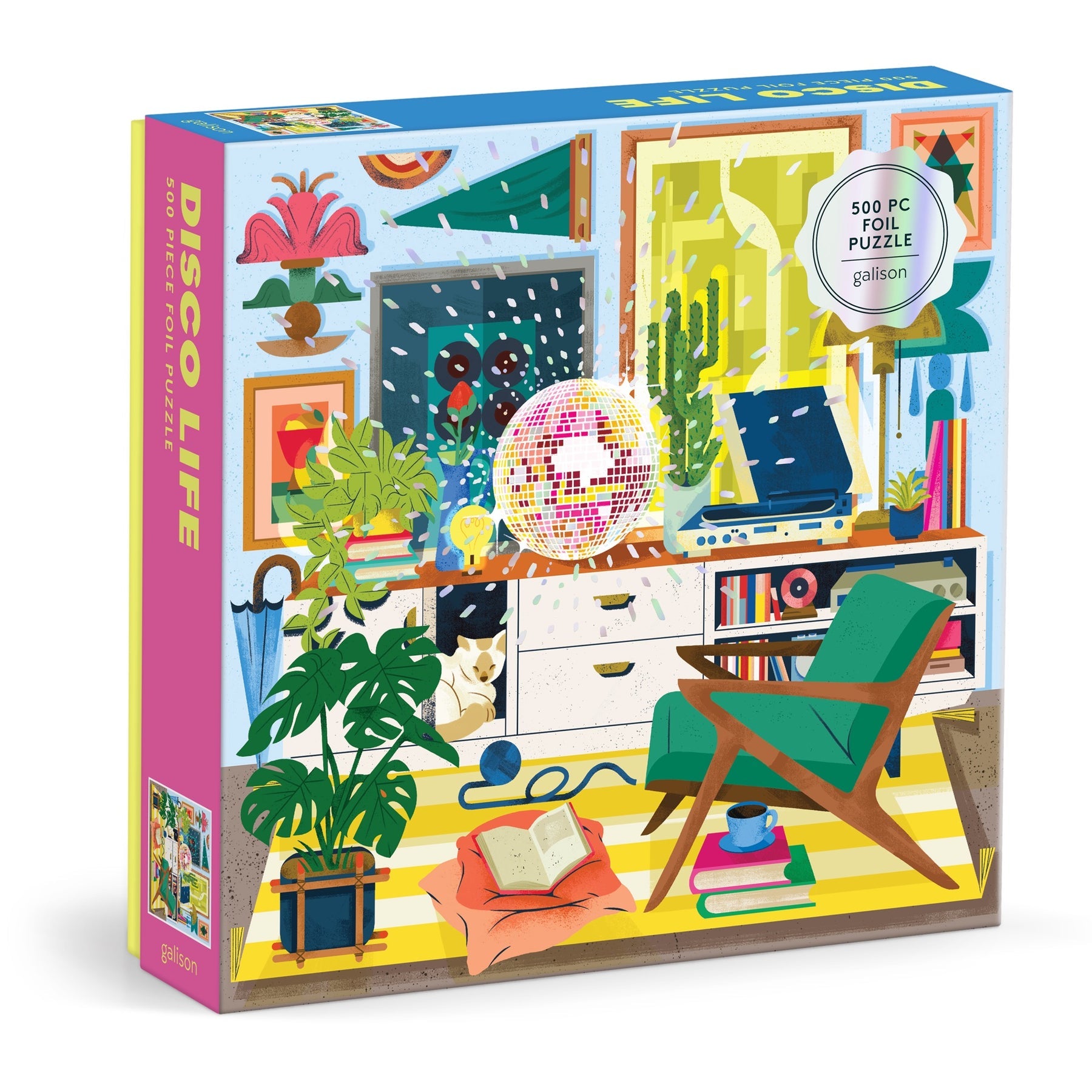 500 Piece Jigsaw Puzzle - Colorful Disco Theme for Adults & Teens - Perfect for Family Game Night, Stress Relief & Home Decor