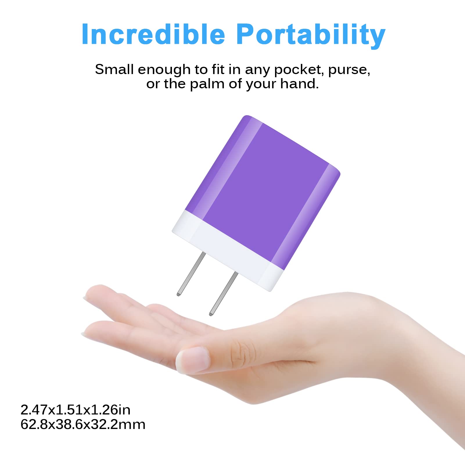 GiGreen 20W PD Fast Charger USB C Block Wall Plug - Compatible with Samsung Galaxy A15 5G/A14/A13/A54, iPhone 15/14/13 Pro Max, Pixel 8/7a/6, iPad Pro - Perfect for Home, Office & Travel Charging