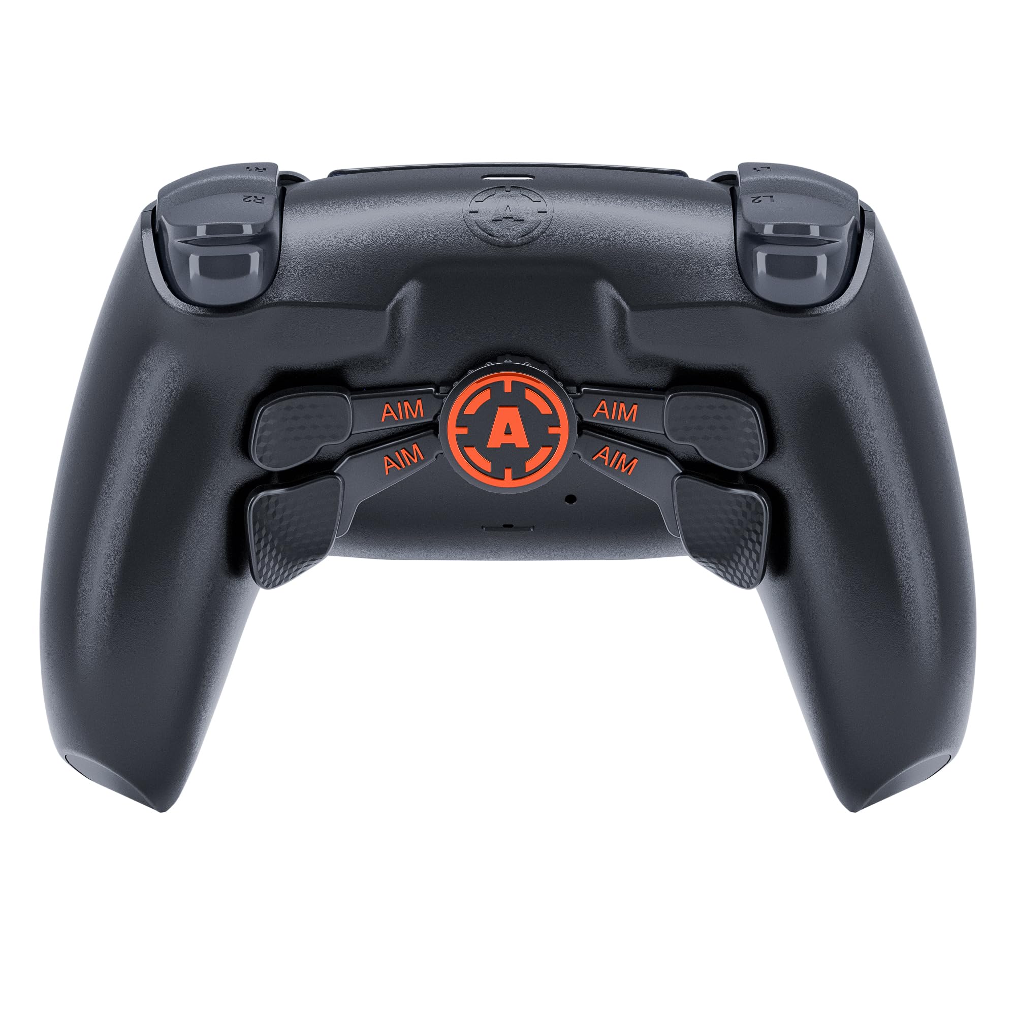 AimControllers Custom PRO Wireless Gaming Controller for PS5 & PC - 4 Remappable Back Paddles, Carbon Full Print Design | Perfect for Competitive Gaming, FPS, and eSports Tournaments