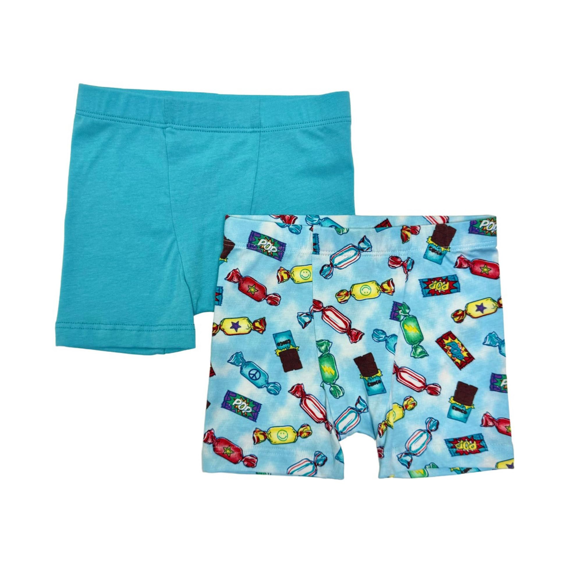 Esme Boys 2-Pack Cotton Boxer Briefs for Kids - Soft Breathable Underwear (XS, S, M, L, XL) - Perfect for School, Sports & Everyday Comfort