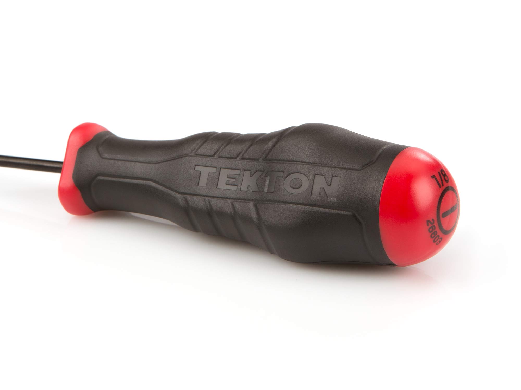 TEKTON 26603 1/8 Inch Slotted Screwdriver - 4 Inch Precision Screwdriver | Made in USA | Perfect for Electronics Repair, Jewelry Making & Small DIY Projects