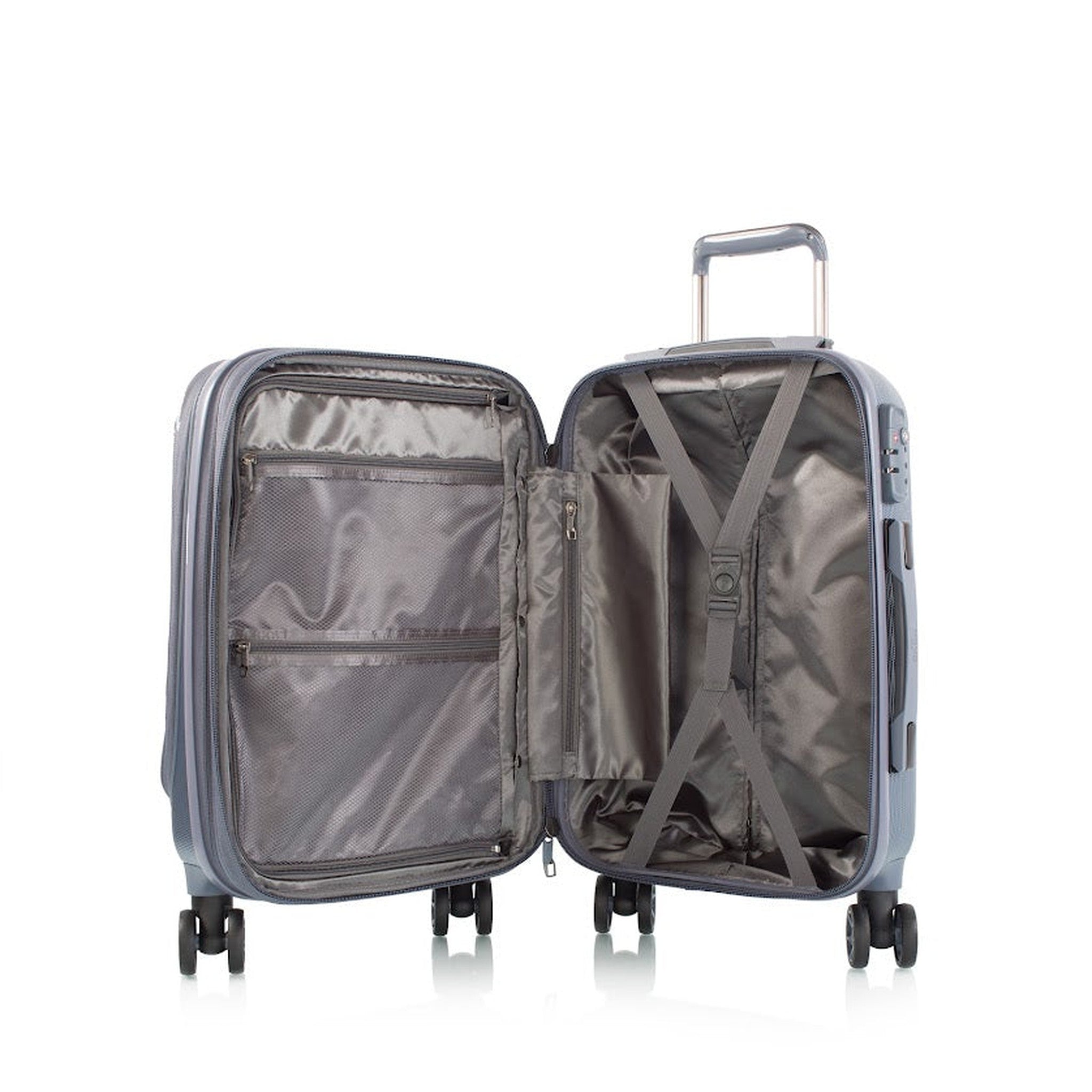 Heys Vantage Smart Access 3-Piece Spinner Luggage Set - Lightweight Expandable Carry-On Suitcase for Travel, Business & Vacation | Durable Hardshell Spinner Wheels
