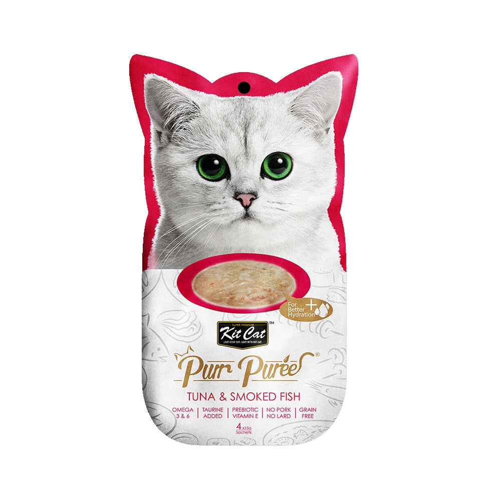 Kit Cat Purr Puree and Puree Plus+ Cat Treats - 4 Stick Pack x 15g (15 Flavor Variety) | Best Price $3.05 | Perfect for Travel, Training & Daily Snacks