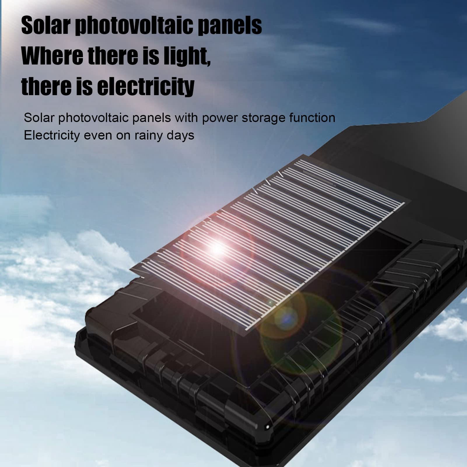 Haofy 72 LED Solar Motion Sensor Street Light - 3000LM Dusk to Dawn Outdoor Security Lighting for Garden, Yard, Parking Lot, Playground | Waterproof & Energy Efficient Solar Powered Lights for Pathways, Driveways, and Backyard Safety
