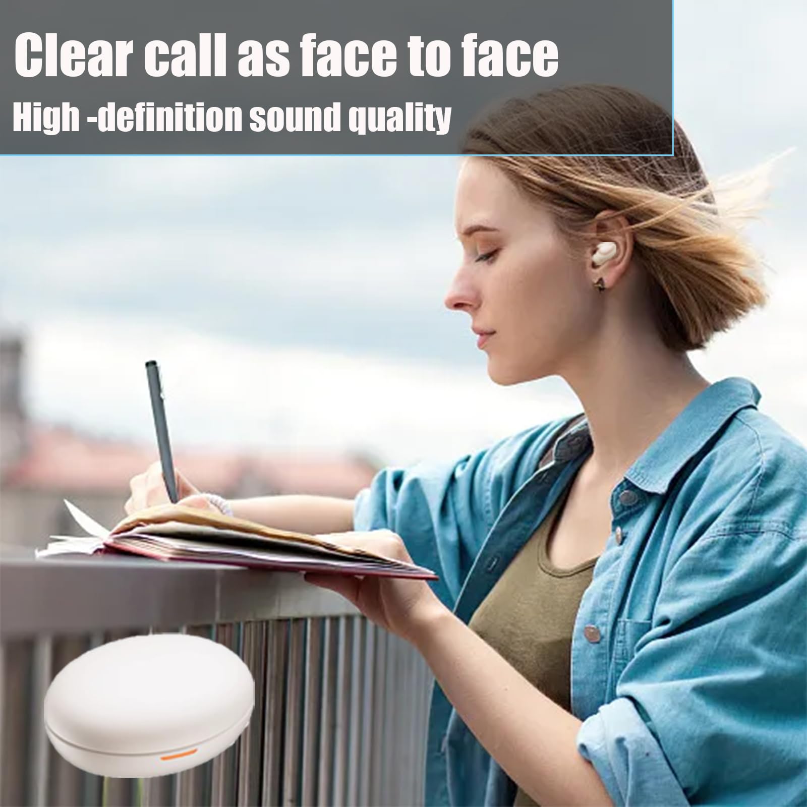 Wireless Bluetooth 5.3 Sleep Headphones for Side Sleepers - Noise Cancelling Invisible Earbuds with Comfortable Design (Black) | Perfect for Nighttime Relaxation, Meditation & Travel