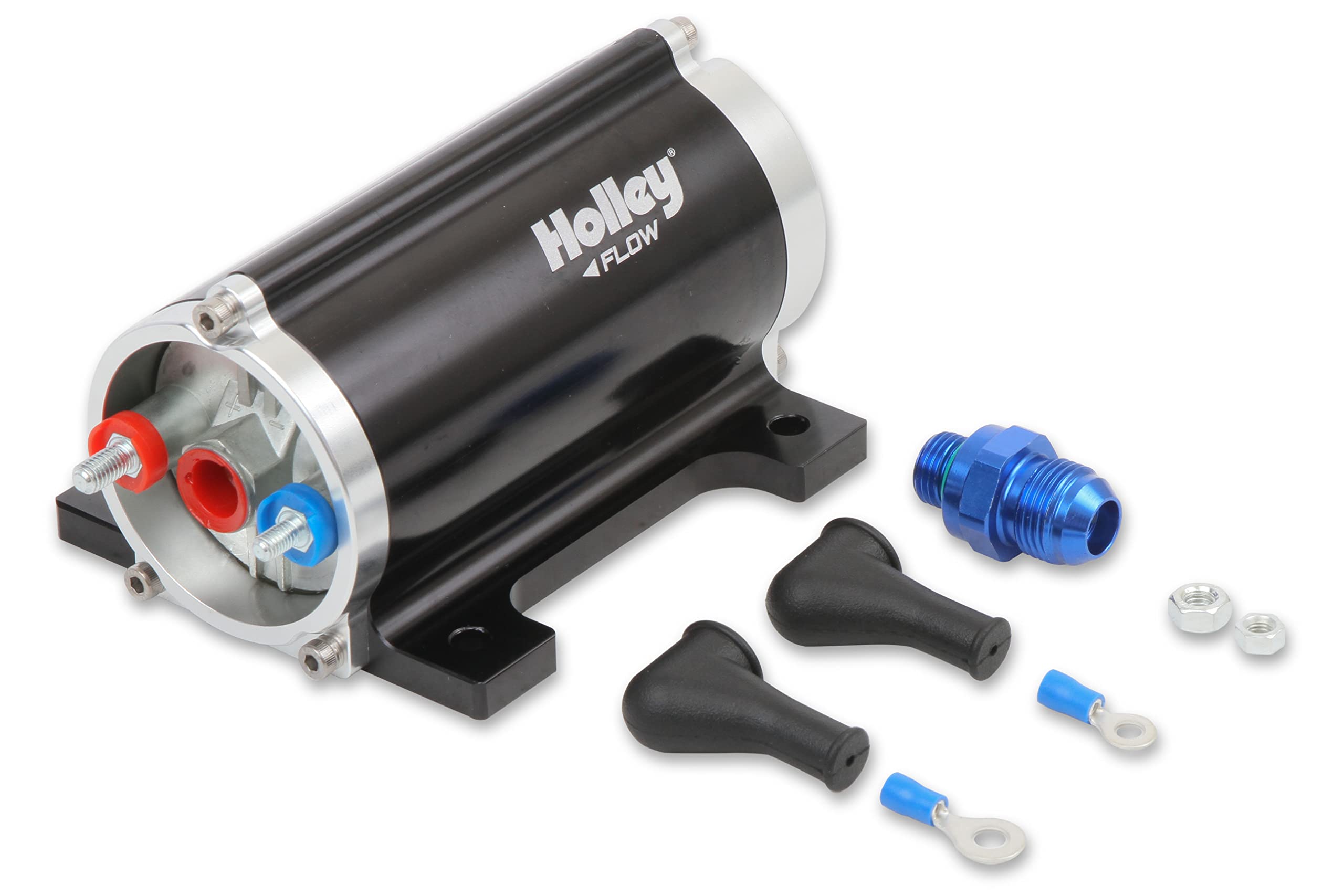 Holley 12-170 Universal 100 GPH Inline Electric Fuel Pump - High Performance Fuel Delivery for Cars, Trucks & Marine Applications