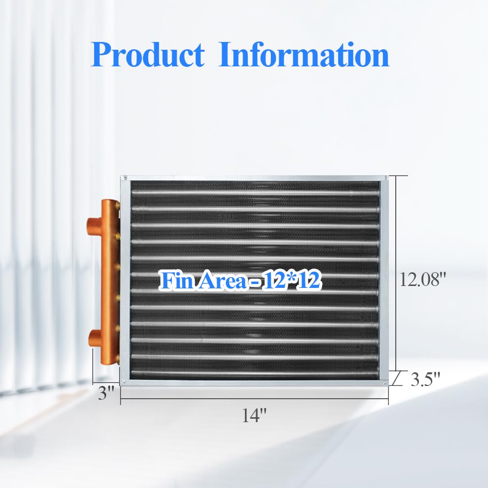 12x12 Water to Air Heat Exchanger with 1