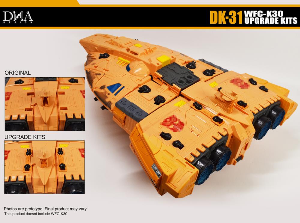 DNA Design DK 31 Upgrade Kit for WFC K30 - Transformers Toy Accessories for Enhanced Play & Display Scenes