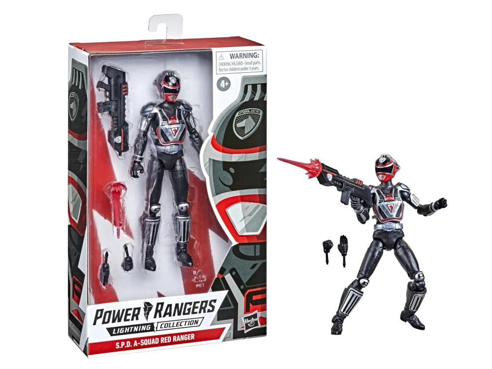 Power Rangers S.P.D. Lightning Collection A Squad Red Ranger Action Figure - Collectible Toy for Kids & Adults - Perfect for Display, Play & Cosplay