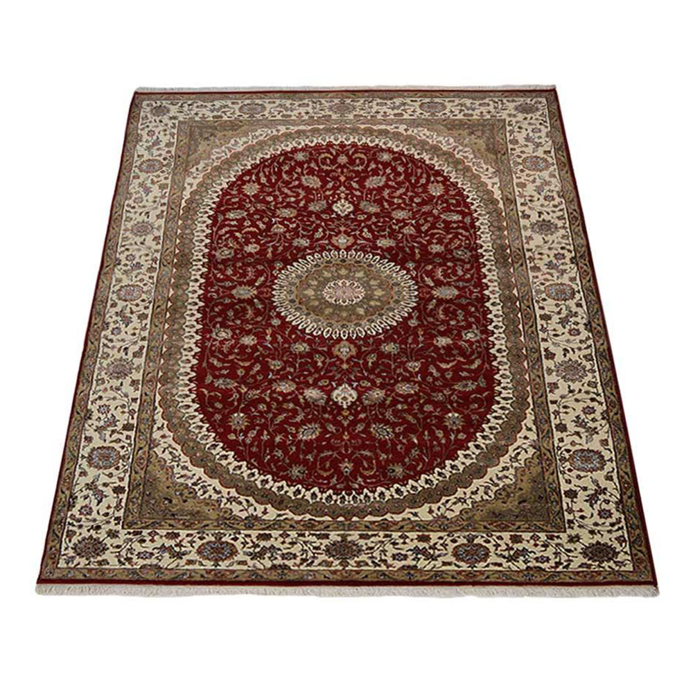 Hand-Knotted Persian Rug - Premium Quality Wool Carpet for Living Room, Bedroom & Office Decor - Traditional Oriental Design