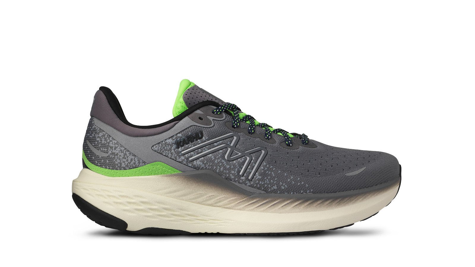 Mestari Run 1.5 Men's Running Shoes - Frost Grey & Black | Lightweight Athletic Sneakers for Jogging, Gym Workouts & Daily Wear