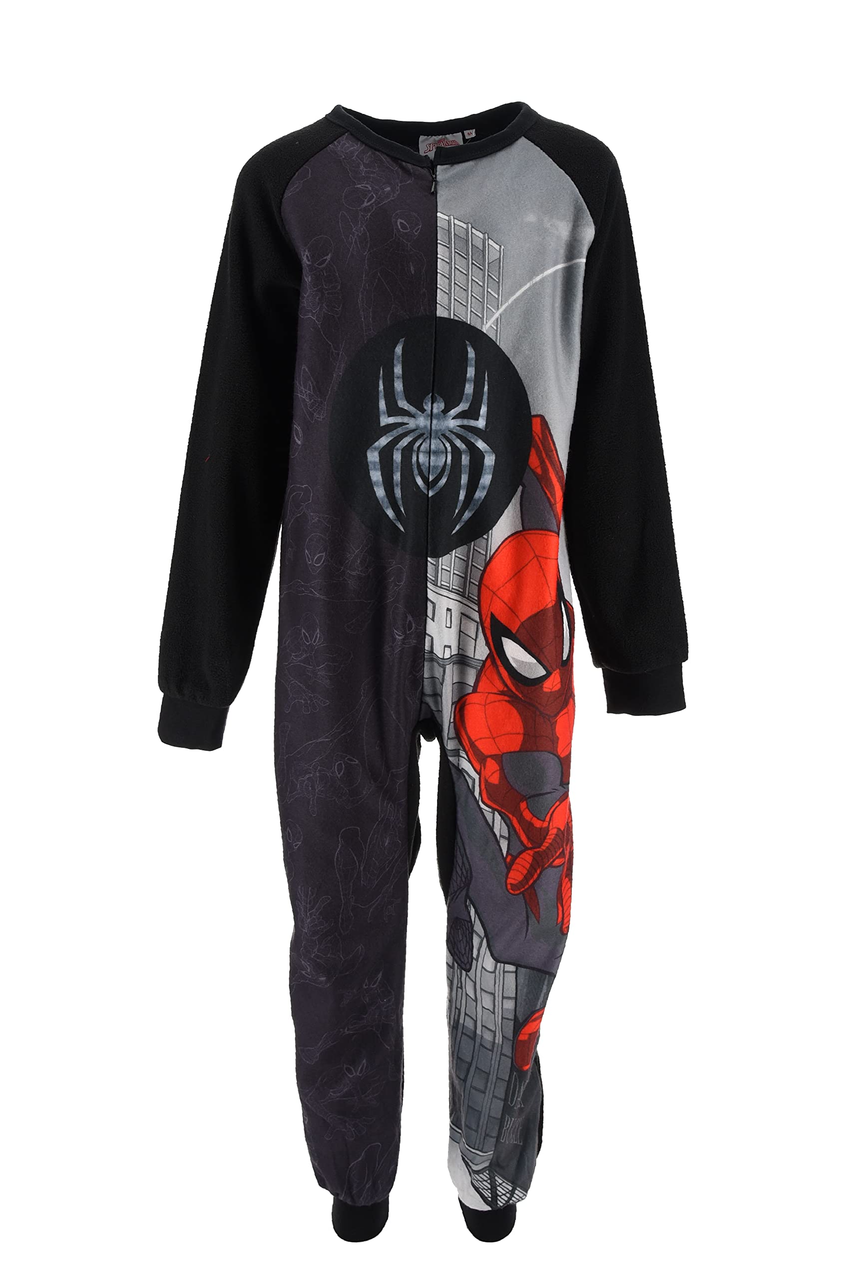 Marvel Spider-Man Kids Boys Pajamas Onesie Sleepsuit - Soft & Comfortable for Bedtime & Playtime