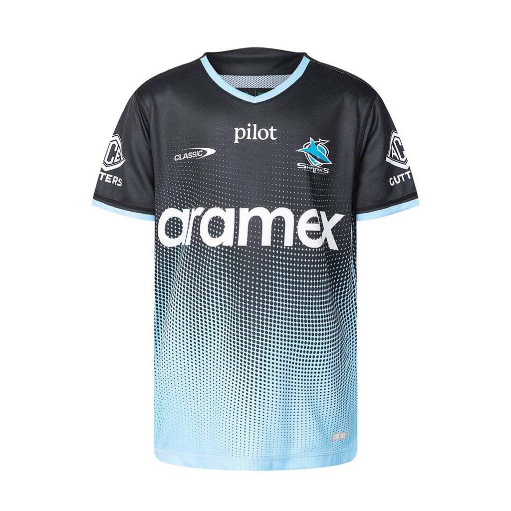 Cronulla Sharks 2025 Youth Training Tee - Performance Workout Shirt for Young Athletes | Gym, Sports & Casual Wear