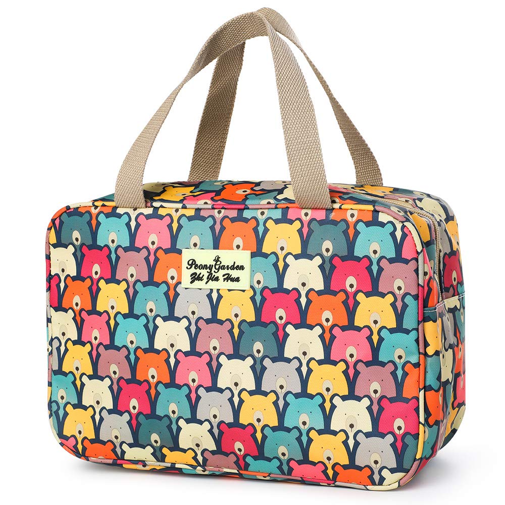 Water-Resistant Hanging Toiletry Bag for Women - Large Travel Cosmetic Organizer with Multiple Pockets, Portable Makeup Bag for Vacation, Gym, Camping & Outdoor Activities