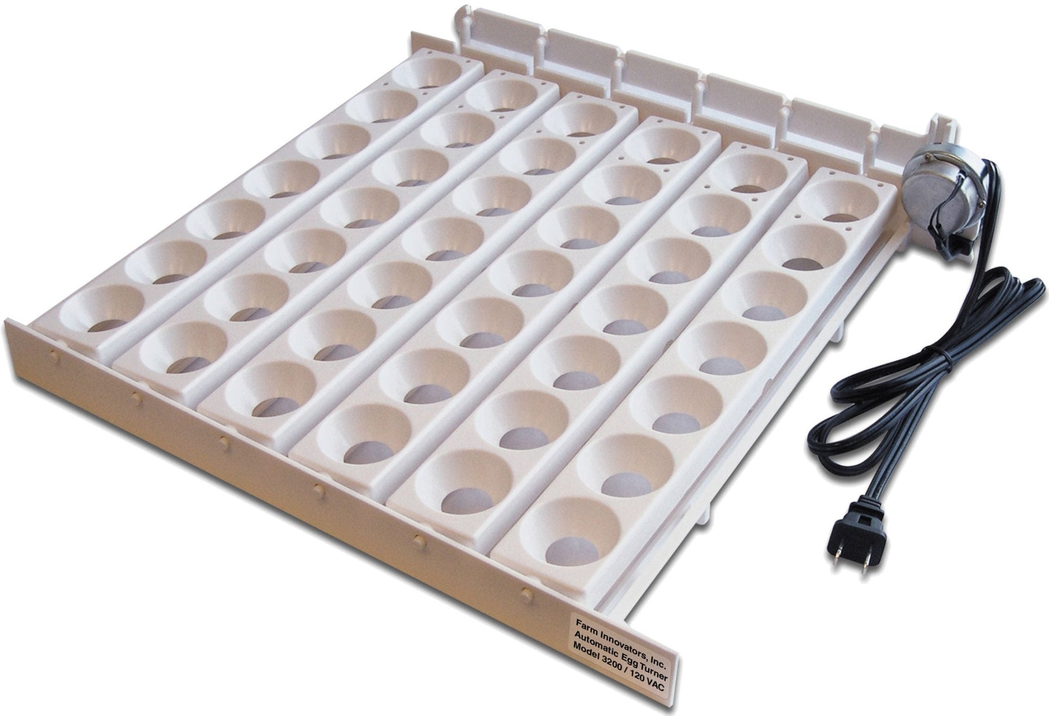 Farm Innovators Automatic Egg Turner for Chicken Duck Goose Eggs - Reliable Egg Incubator Accessory for Poultry Hatching at Home or Farm