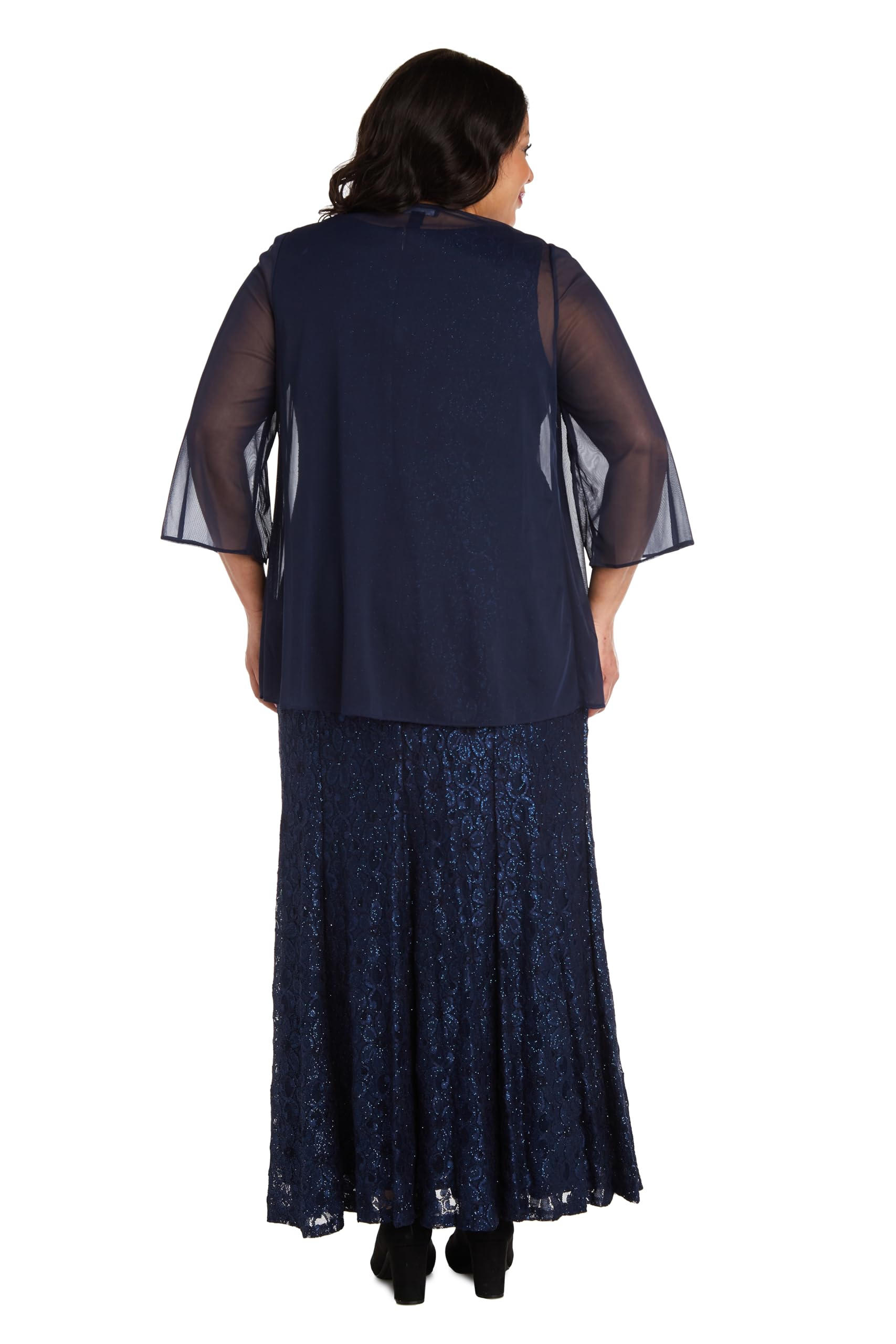 R&M Richards Women's 2-Piece Evening Dress Jacket Set - Elegant Formal Wear for Weddings, Parties & Special Occasions