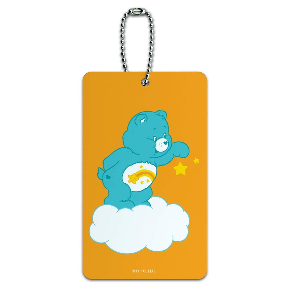 Care Bears Wish Bear Luggage Tag - Cute Carry-On ID Tag for Suitcases & Travel Bags - Perfect for Kids' Backpacks, School Bags & Family Vacations