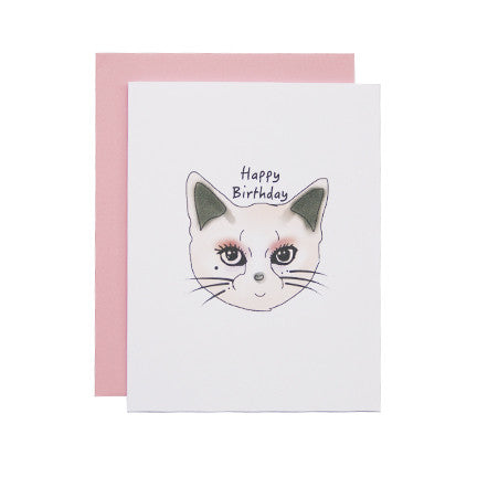 Happy Birthday Card for Cats - Funny Cat Birthday Greeting Card - Perfect for Cat Lovers & Pet Birthday Celebrations
