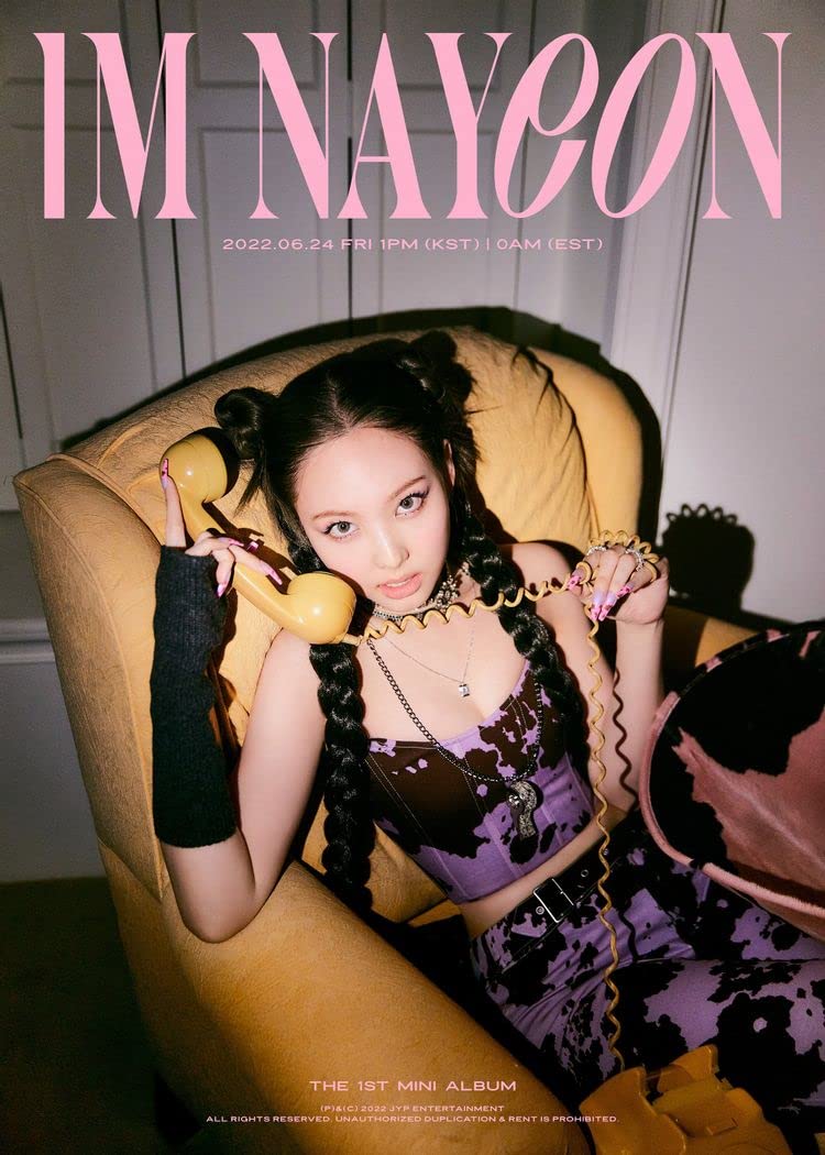 DREAMUS Twice Nayeon IM NAYEON 1st Solo Mini Album (B Version) - Sealed with Poster & Tracking Number | K-Pop Collectible for Fans, Gift for Music Lovers, Perfect for Display & Album Collections