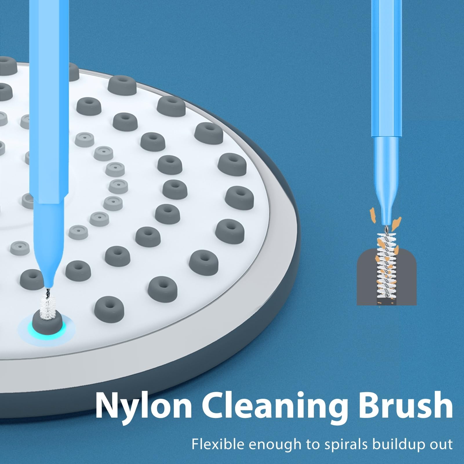 **Multi-Size Shower Head Cleaner Tool Kit – 30 Pcs Small Hole Nozzle Brush with Storage Box – Bathroom Showerhead Cleaner & Unclogger for Home Use – Perfect for Deep Cleaning Hard-to-Reach Spots**