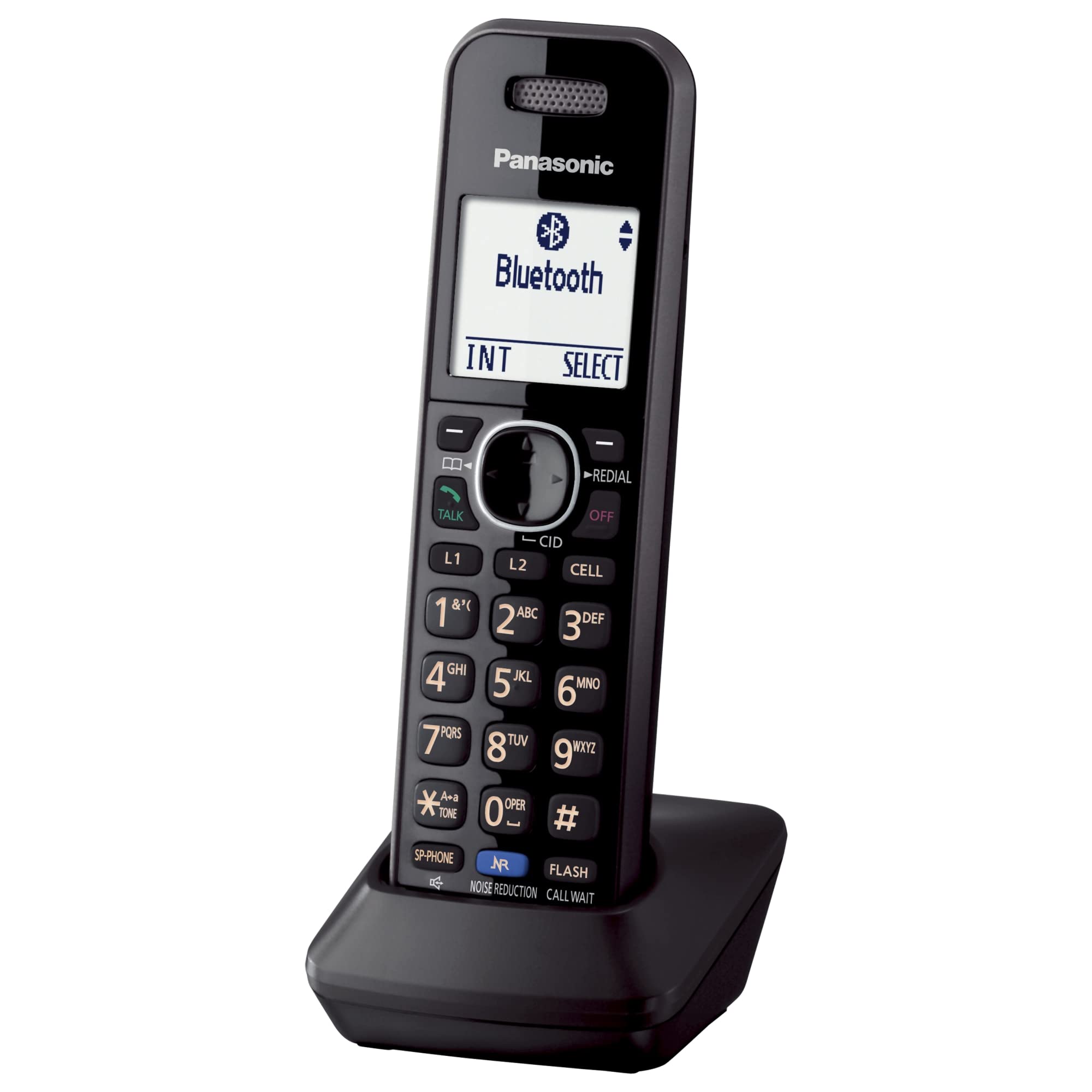 Panasonic KX-TGA950B DECT 6.0 Plus Cordless Phone Handset - Compatible with KX-TG95xx Series 2-Line Business Phones, Headset Jack (Black) - Ideal for Office, Home Office & Conference Calls