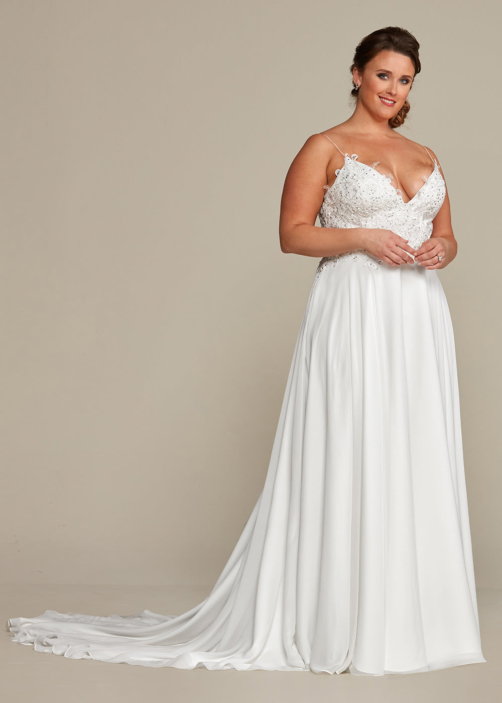 Rachel Wedding Dress - Elegant Lace Bridal Gown for Try at Home | Perfect for Beach, Church & Garden Weddings