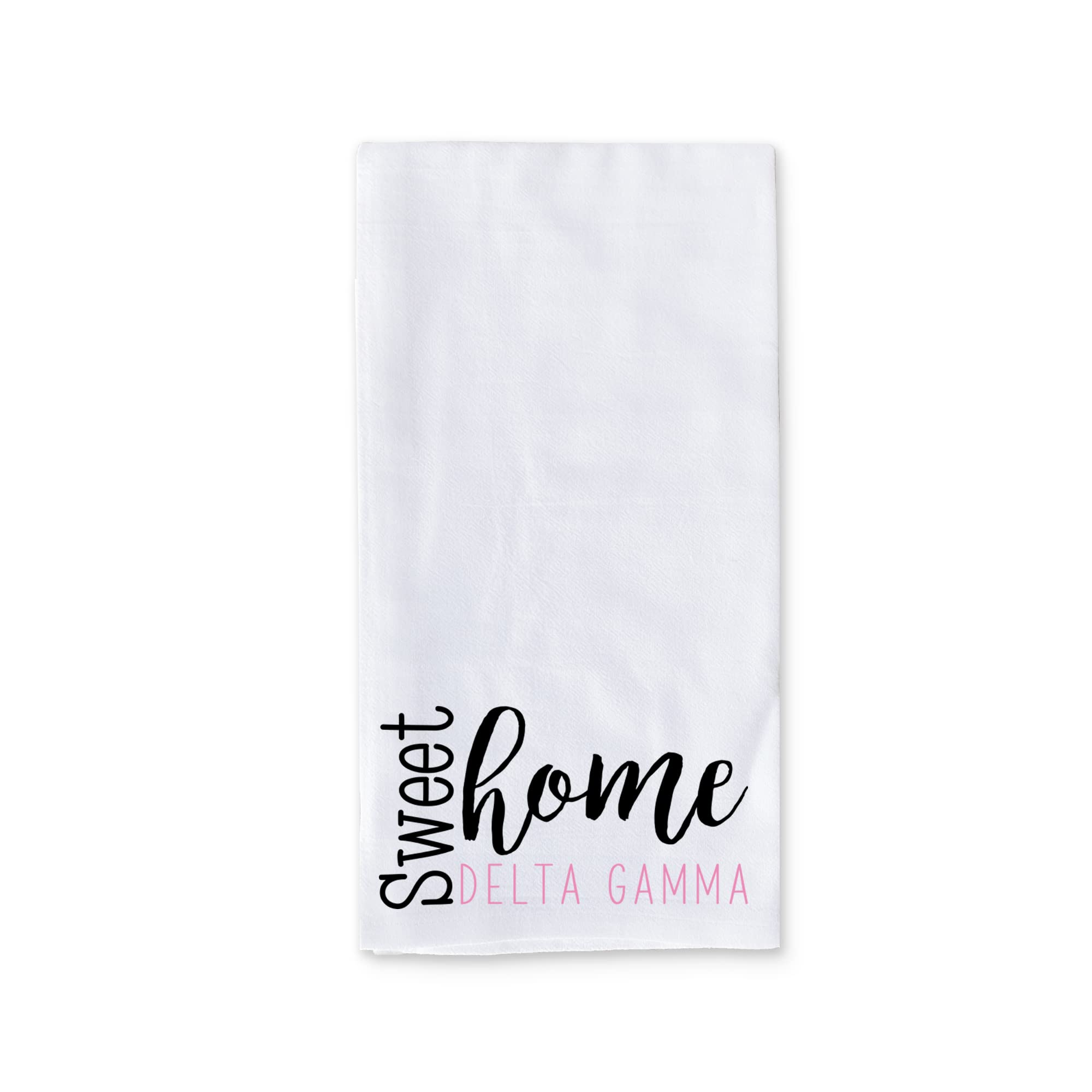 Delta Gamma Sorority Kitchen Towels - Sweet Home Dish & Tea Towels for Kitchen Decor - Perfect for Sorority Gifts, Dorm Room Essentials & Greek Life Accessories