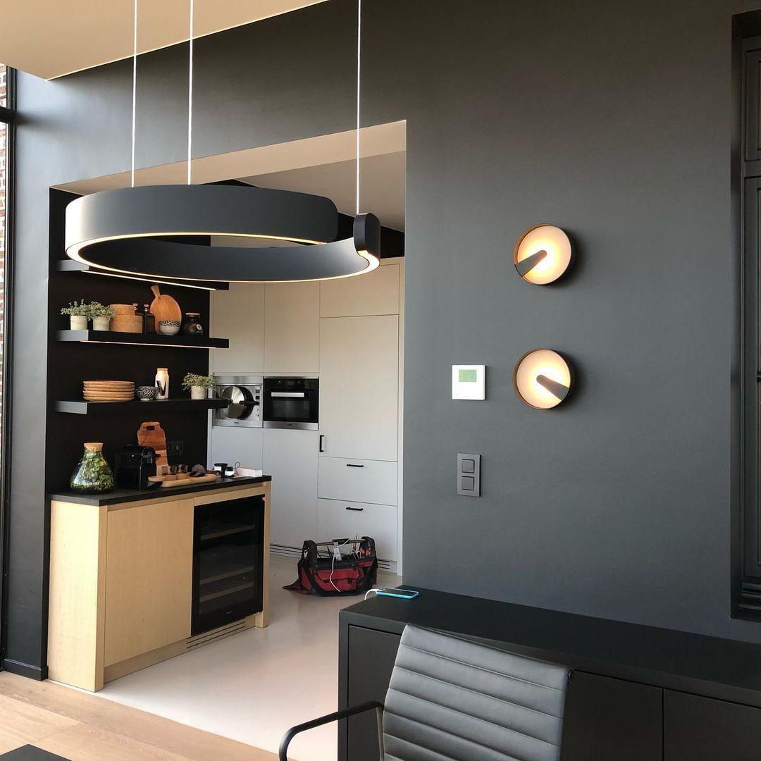 Modern Circular Chandelier - Elegant Ceiling Light Fixture for Dining Room, Living Room & Bedroom | Perfect for Home Decor & Interior Design