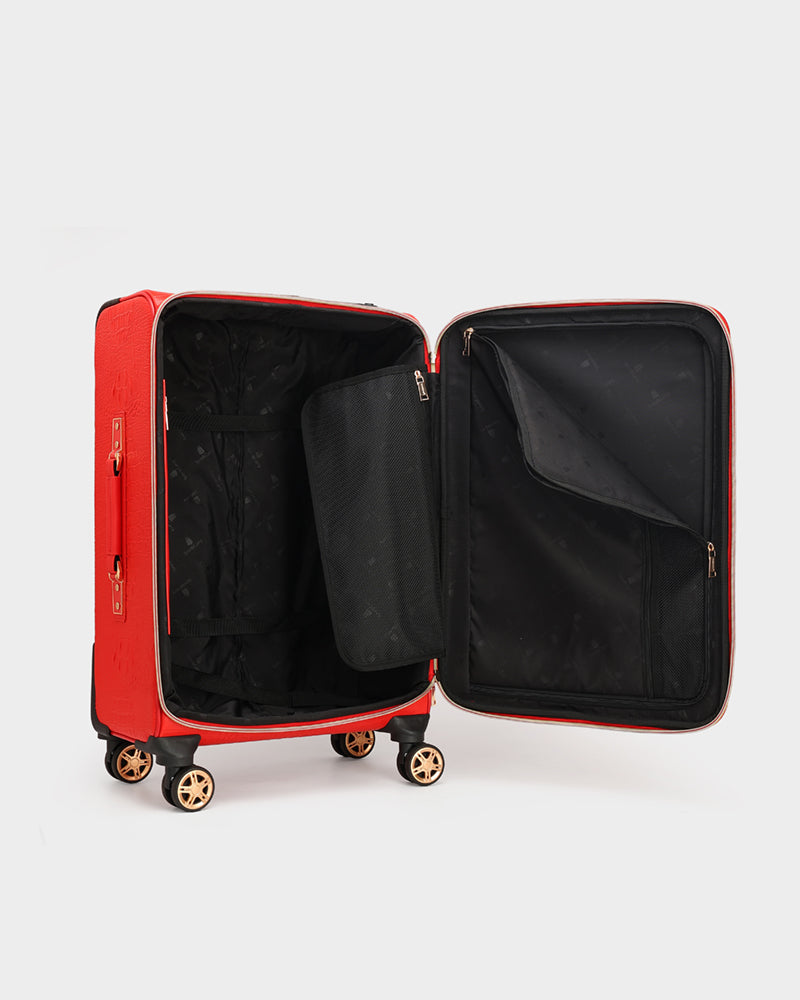 Apollo 2 Ultimate Travel Set - Premium Red Luggage Collection for Business & Vacation | Carry-On & Check-In Suitcase Combo