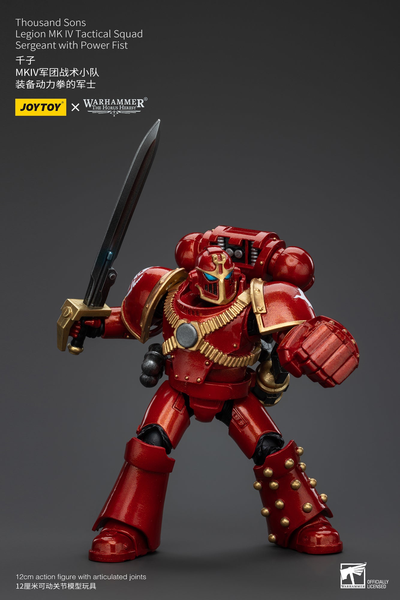 JOYTOY 1/18 Scale Warhammer The Horus Heresy Thousand Sons Legion MK IV Tactical Squad Action Figure - Collectible Model for Display, Gaming & Warhammer 40K Fans
