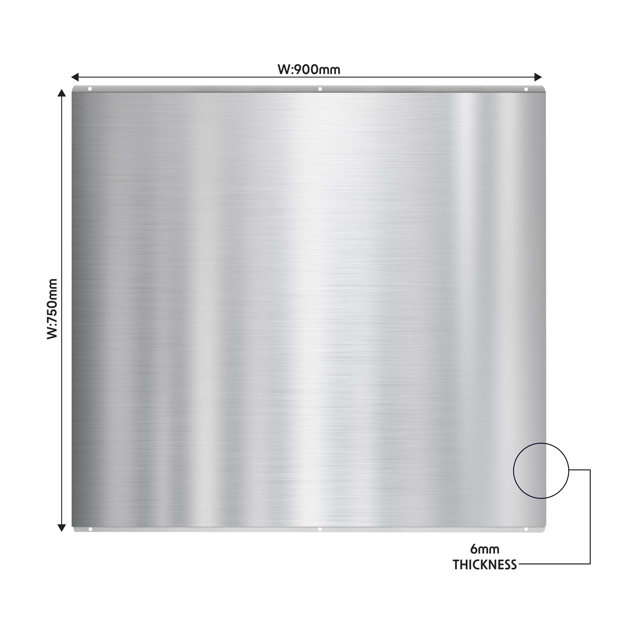 90cm Stainless Steel Splashback for Cooker Hoods & Range Hoods - Heat & Grease Resistant Kitchen Backsplash Panel | Perfect for Modern Kitchens, Restaurants & Commercial Cooking Areas