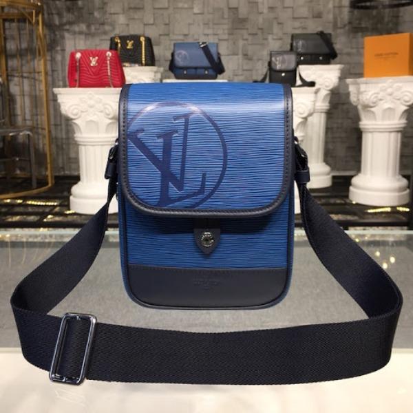 Authentic Louis Vuitton Epi Leather Messenger Bag in Blue - Stylish & Durable Crossbody Bag for Work, Travel & Everyday Use